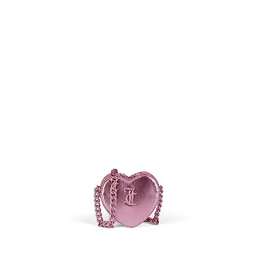 Juicy Couture - Umhängetasche HEART PARTY BAG aus polyurethan, rose (19 X 6.5 X 17.5 cm) im Sale